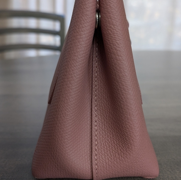 Longchamp - Roseau - Pink - Leather Handbag Tote Crossbody - Excellent Condition - Picture 4 of 11